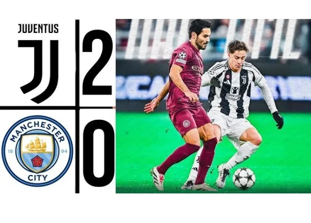 Man City thể hiện phong độ bết bát trước Juventus tại cúp C1